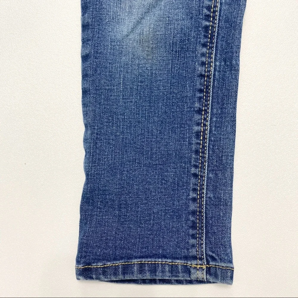 old navy | karate skinny dark distressed flex jeans 4t unisex